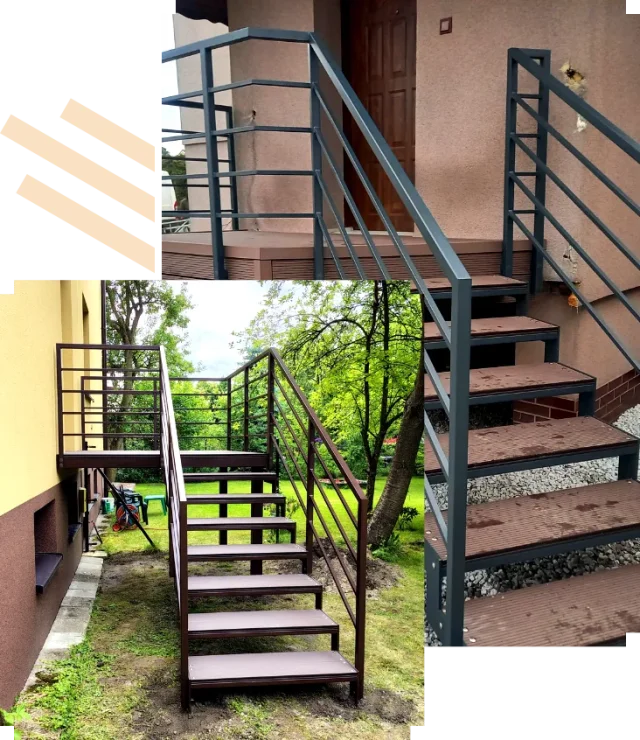 Schody zewnętrzne Kęty